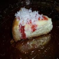 Strawberry Filled Coconut Cheesecake_image