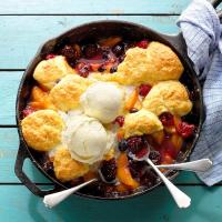 Peach and Berry Cobbler image