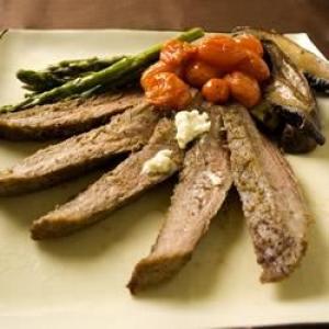 London Broil with Blue Cheese Butter_image