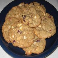 White Chocolate, Cranberry & Almond Cookies image