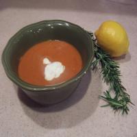 Hearty Tomato Soup With Lemon and Rosemary image