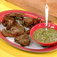 Lamb Chops with Mint and Mustard Dipping Sauce_image