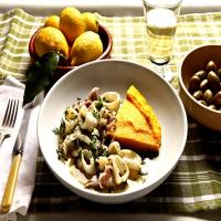 Calamari With Herbs and Polenta_image