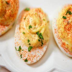 Lemon Caper Deviled Eggs image