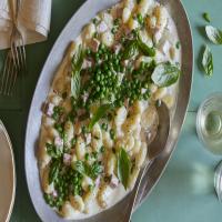 Creamy Baked Gnocchi with Ham and Peas_image