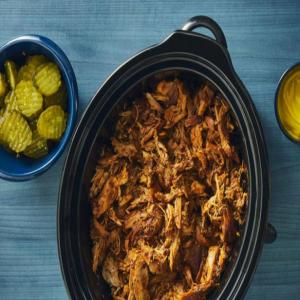 Slow-Cooker Pulled Turkey with Cherry-Chipotle Barbecue Sauce image