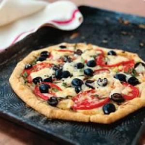 Lindsay® Olive and Brie Pizza Pie image
