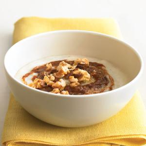 Hot Cereal with Apple Butter and Walnuts_image