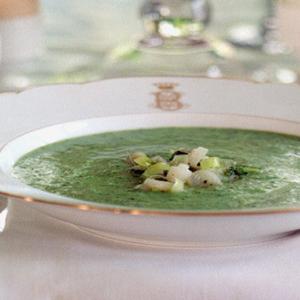 Watercress and Ramp Soup image