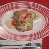 Baked Chimichangas with Green Chili Cream Sauce_image