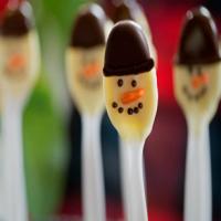 Chocolate Snowmen Spoons_image