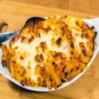 Sausage/Cheese/Tomatoes Baked with Penne Pasta_image