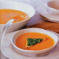 Spicy Roasted Squash Soup with Pumpkin Seed Pesto image