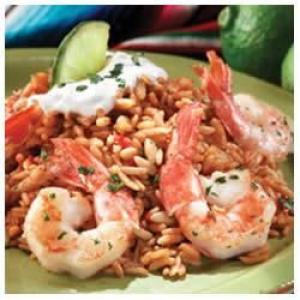 Garlic and Lime Shrimp with Spanish Rice_image