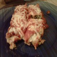Spinach Cheese Manicotti (Meatless) image