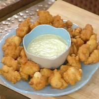 Caribbean Conch Fritters with Cilantro Tartar Sauce_image