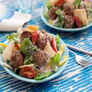 Greek Meatball Salad image
