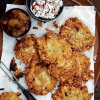 Latkes with Lots of Sauces image