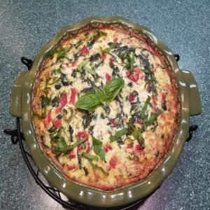 Spinach and Cheese Crustless Quiche (SKF) image