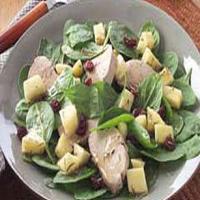Honey-Glazed Pork and Spinach Salad image