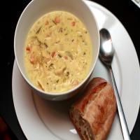 Copy-Cat Panera Cream of Chicken and Wild Rice Soup image