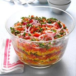 Layered Grilled Corn Salad Recipe_image