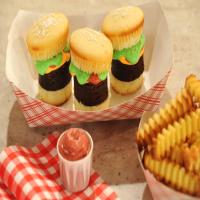 Hamburger Cupcakes with Pound Cake Fries image