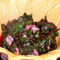 Chard With Bacon Dressing_image
