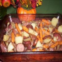 Hearty Vegetable And Sausage Bake_image