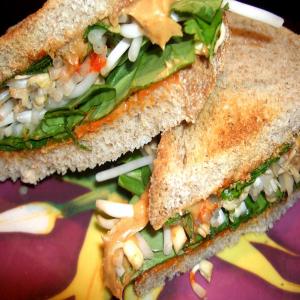 Veggie Peanut Butter Sandwich image