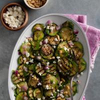 Grilled Zucchini Salad with Mediterranean Dressing_image