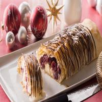 Festive chocolate & cherry strudel_image