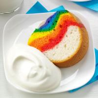 Rainbow Cake with Clouds image