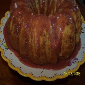 Raspberry Brandy Pecan Cake image