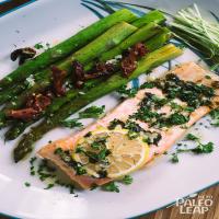 Keto Baked Lemon-Garlic Salmon With Asparagus Recipe_image