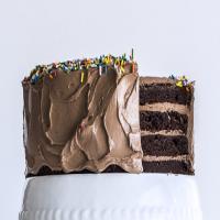 Four-Layer Chocolate Birthday Cake with Milk Chocolate Ganache & Nutella Buttercream Recipe - (4.4/5) image