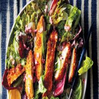 Crispy Chicken Cutlets With A Crunchy Salad_image