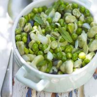 Broad beans & peas with mint butter image