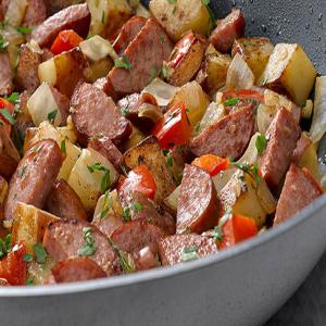 Quick Sausage Hash Recipe image