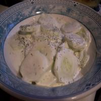 Polish Cucumber and Sour Cream Salad image