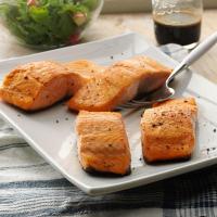Seared Salmon with Balsamic Sauce image