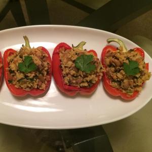 Bela's Stuffed Red Bell Peppers image