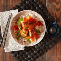 Spicy Salmon and Vegetable Bowl image