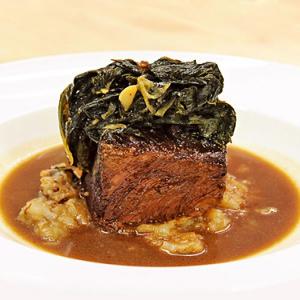 Braised Short Ribs with Sunchokes and Lacinada Kale image