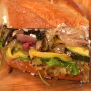 Pan-grilled Veggie Sandwiches with Ricotta, Arugula and Balsamic_image
