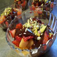 Summer Fruits With Tahini Ganache_image