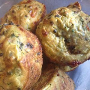 Savory Zucchini Chard Muffins_image