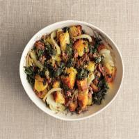 Spinach, Fennel, and Sausage Stuffing with Toasted Brioche_image