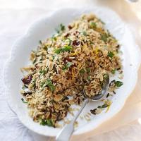 Jewelled wild rice with almonds image