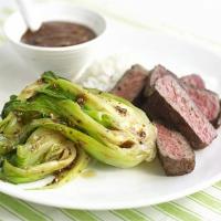 Five-spice beef with black bean sauce & bok choi_image